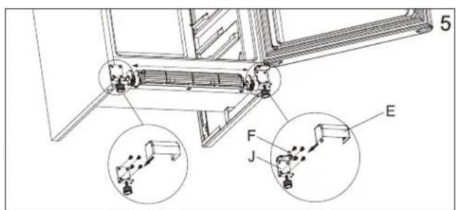 DANBY DUF167A4BSLDD - INSTRUCCIONES DE REVERSION DE PUERTA - 5