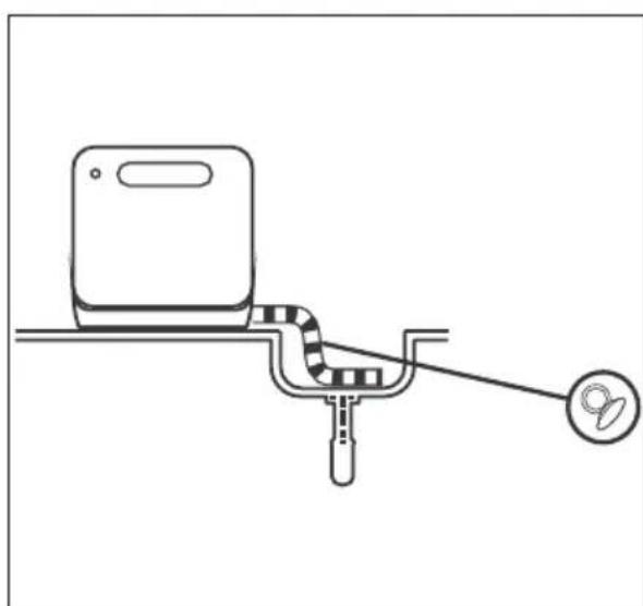 SILVERCREST SGW 860 A1 - Running the hose into a sink/container - 1