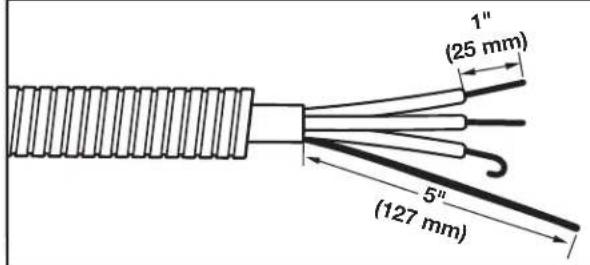 MAYTAG MGD6230HW - Prepare your 4-wire cable for direct connection - 1
