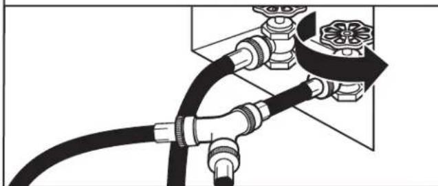 MAYTAG MGD6230HW - Ouvrir le robinet d'eau froide. - 1