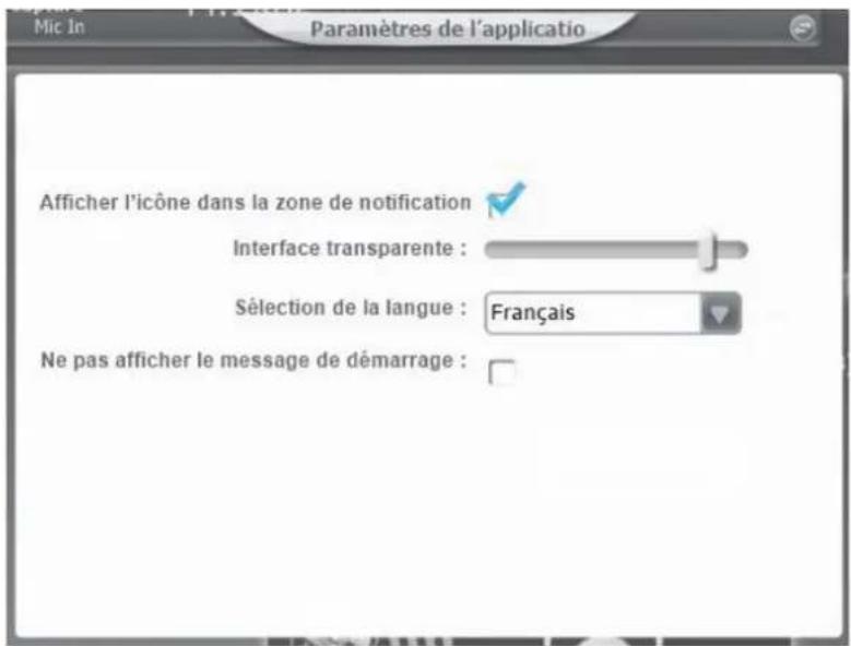 Sharkoon SB2 - Paramètres de l'application - 1