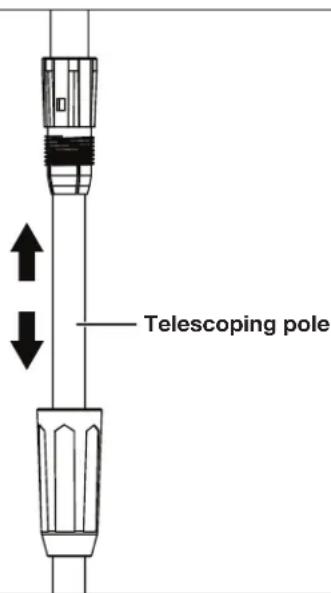 Sun Joe 24VST14 - Telescoping Pole Adjustment - 2