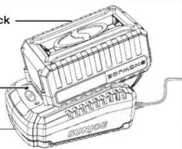 Sun Joe 24VST14 - Charging the Battery - 4