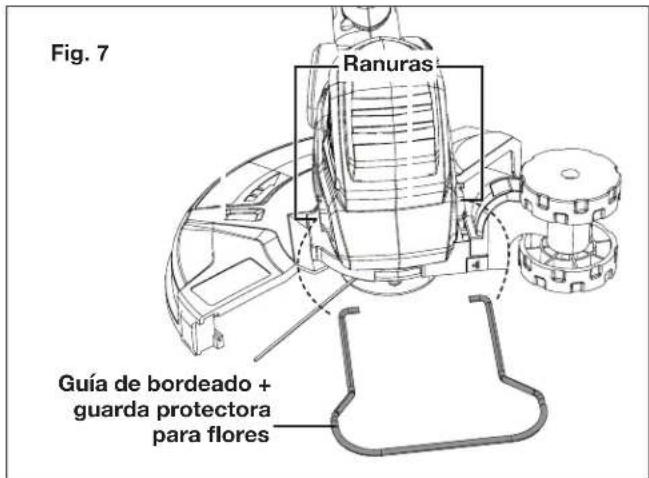 Sun Joe 24VST14 - Instalacion de la guia de borrado ^+ guarda protectora para flores - 1