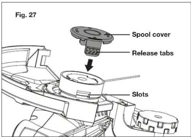 Sun Joe 24VST14 - Replacing the Spool + Clearing Jams and Tangled Lines - 5
