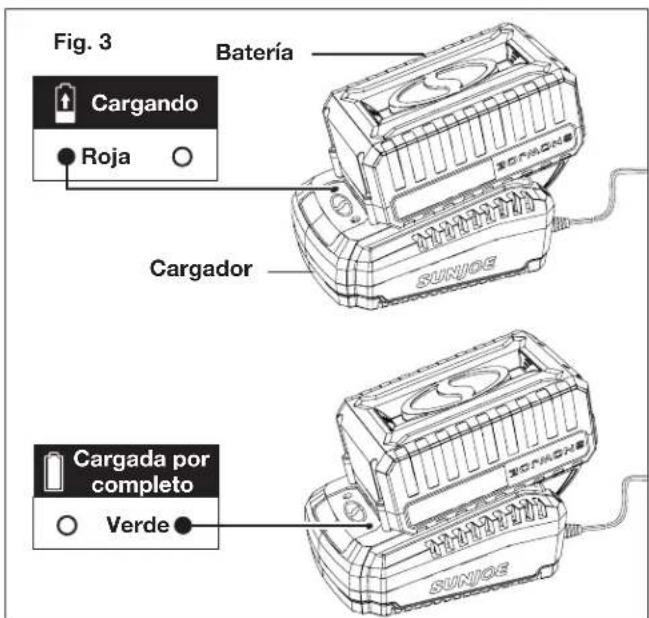 Sun Joe 24VST14 - Carga de la bateria - 3