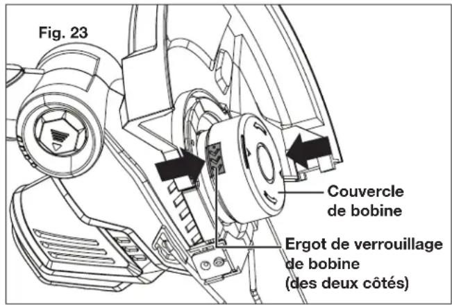 Sun Joe 24VST14 - Remplacement de bobine et décoinkage ou démélage du fil - 1