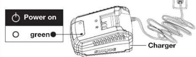 Sun Joe 24VST14 - Charging the Battery - 2