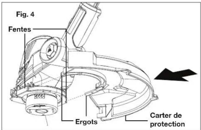 Sun Joe 24VST14 - Pose du carter de protection - 1