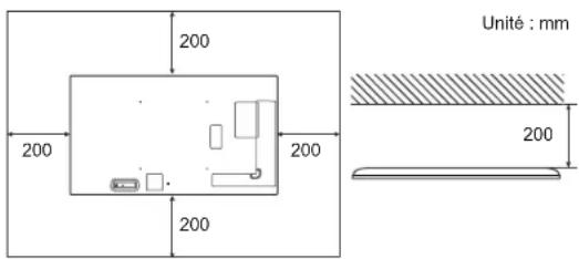 SHARP PNHY501 - Fixation du moniteur posé à plat sur une surface - 2