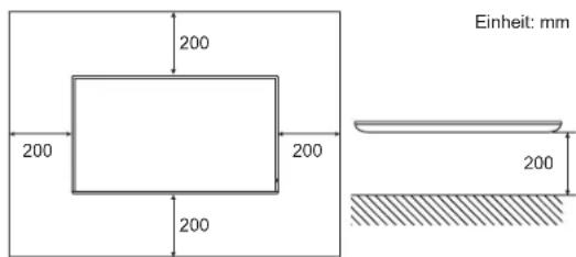 SHARP PNHY501 - Befestigung des Monitors in flach liegender Position auf einer Oberfläche - 1