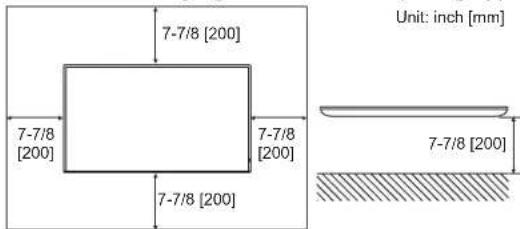 SHARP PNHY501 - Mounting the monitor laying flat on a surface - 1