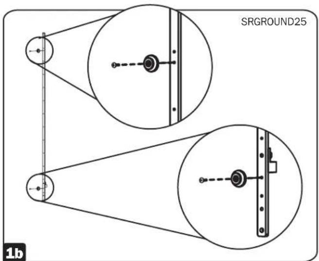Tripp Lite SRGROUND25 - Bâtis à cadre ouvert à 2 et 4 montants - 2