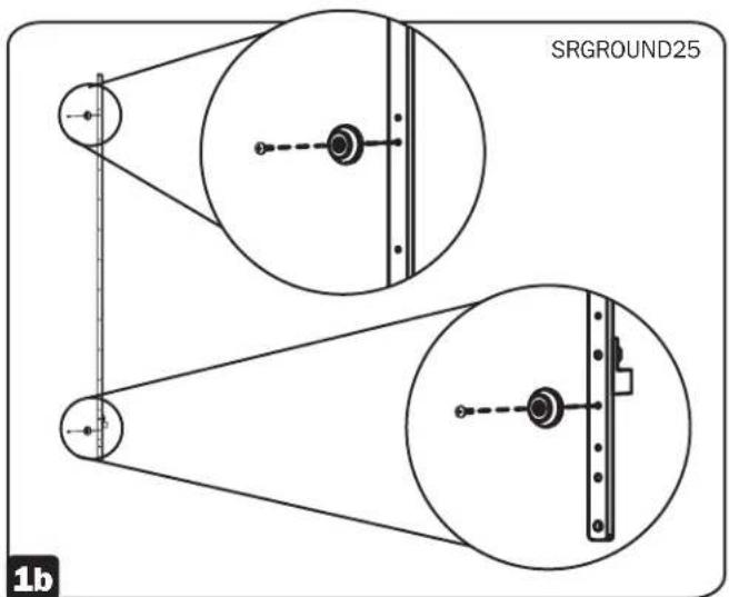 Tripp Lite SRGROUND25 - 2-Post and 4-Post Open Frame Racks - 2