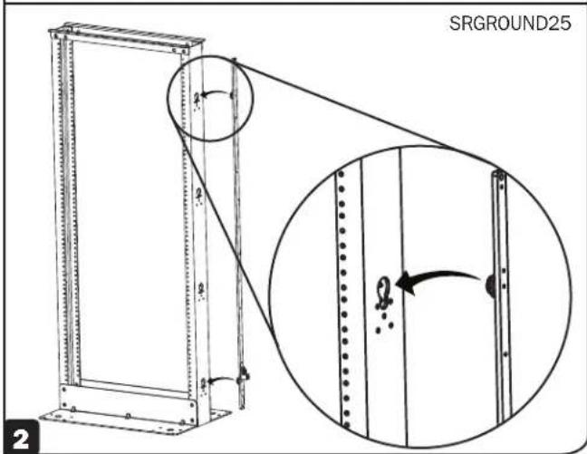 Tripp Lite SRGROUND25 - 2-Post and 4-Post Open Frame Racks - 4