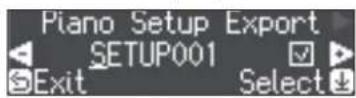 ROLAND LX706 - Enregistrer les réglages du piano (Piano Setup Export) - 1