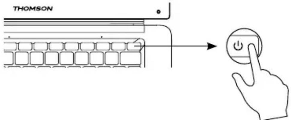 THOMSON NEOX 14 - Het apparaat in- of uitschakelen van uw apparaat - 1