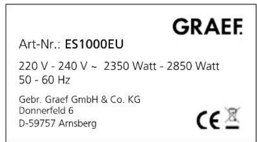 GRAEF Contessa - Technical data - 1