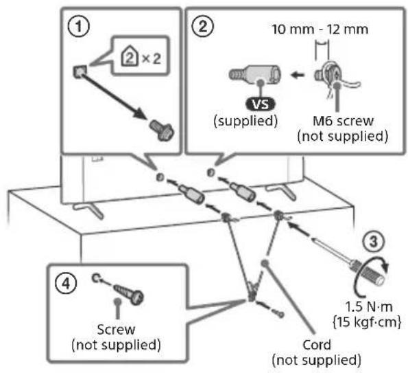 SONY KD55X85K - Topple prevention - 1