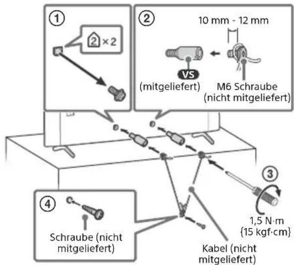 SONY KD55X85K - Verhinderung des Umkippens - 1