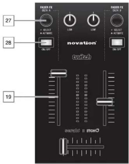 NOVATION Twitch - Effet au fader (Fader FX) - 1