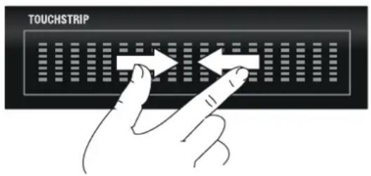 NOVATION Twitch - ACTION DU RUBAN TACTILE TOUCHSTRIP EN MODES SLICER : - 1