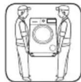 SHARP ESNFH914AWCDE - La machine doit être portée par au moins 2 personnes. - 1