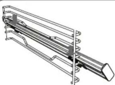 SHARP KA75L64BNHEU - Rejilla con guía telescópica de media extensión Easyfix - 4