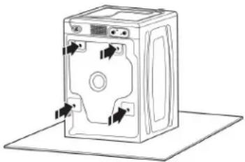 WHIRLPOOL WFW5605MC - Localiser les boulons de transport - 1