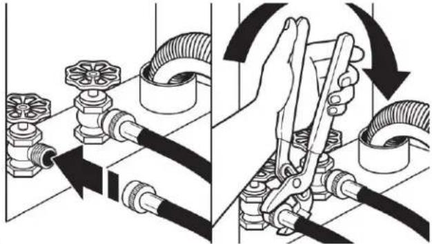 WHIRLPOOL WFW5605MC - Connect Inlet Hoses - 2