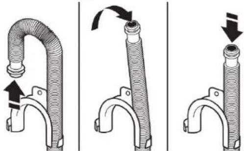 WHIRLPOOL WFW5605MC - Attach drain hose to drain port - 2