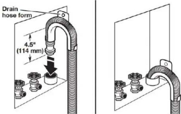 WHIRLPOOL WFW5605MC - Attach drain hose to drain port - 3