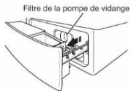 WHIRLPOOL WFW5605MC - Nettoyage du filtre de la pompe de 4. vidange / Vidange de l'eau résiduelle (sur certains modèles) - 1