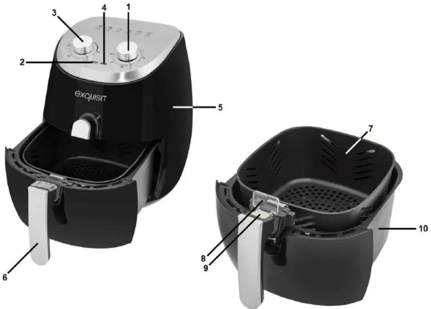 Exquisit FR 6501 swi - Friteuse à air chaud - 2