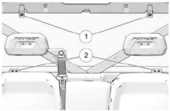 POLARIS Ranger CREW XP 1000 (2022) - LOQUETS DE CAPOT - 2