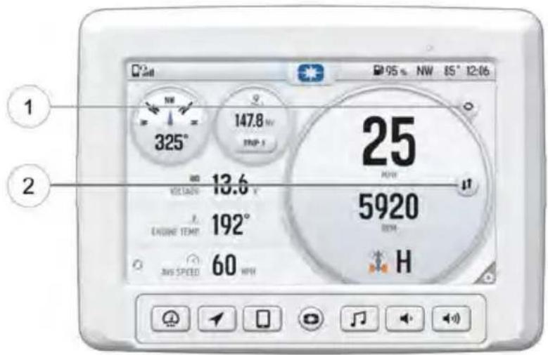 POLARIS Ranger CREW XP 1000 (2022) - MODE D'AFFICHAGE DES INDICATEURS - 1