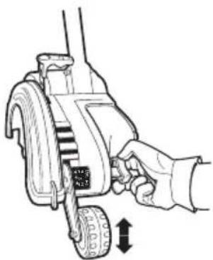 BLACK & DECKER LE750 - Réglage de la profondeur de coupe (Fig. A, E) - 1