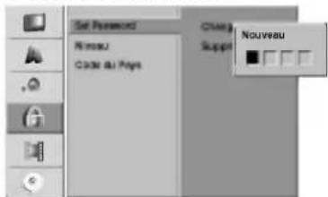 LG DR4810SVL - Réglage mot de passer - 1