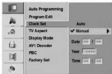 LG DR4810SVL - Manual Clock Set - 1