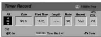 LG DR4810SVL - Press TIMER REC. - 1