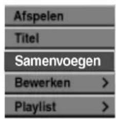LG DR4810SVL - Selecteer eerst het tweede hoofdstuk die u wil combineren en druk verrolgens op ENTER op het Original (Hoofdstuk) of playlist (Hoofdstuk)-menu. - 2
