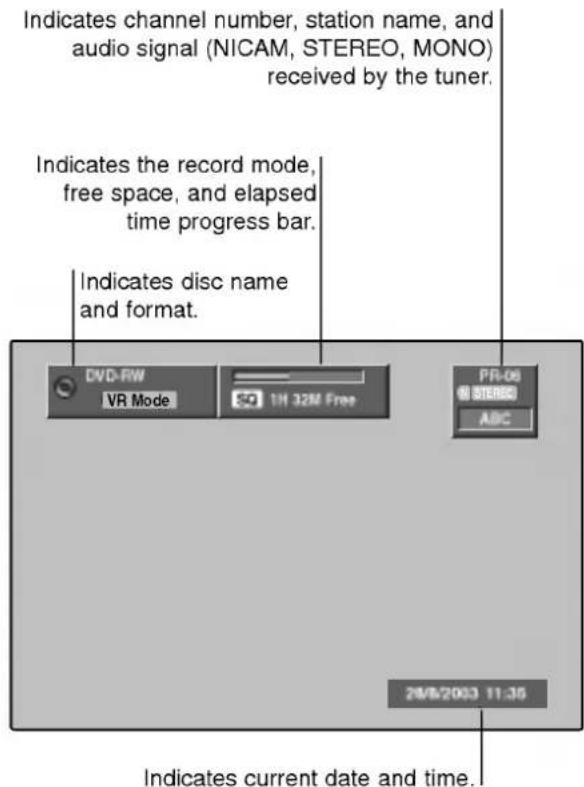 LG DR4810SVL - Displaying Information While Watching TV - 1