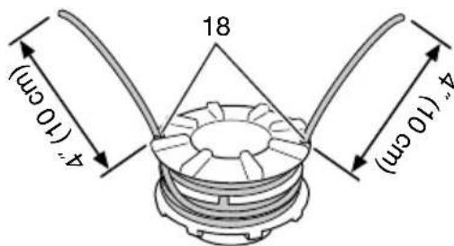 HiKOKI TCG 23ECP - Nylon line replacement - 3