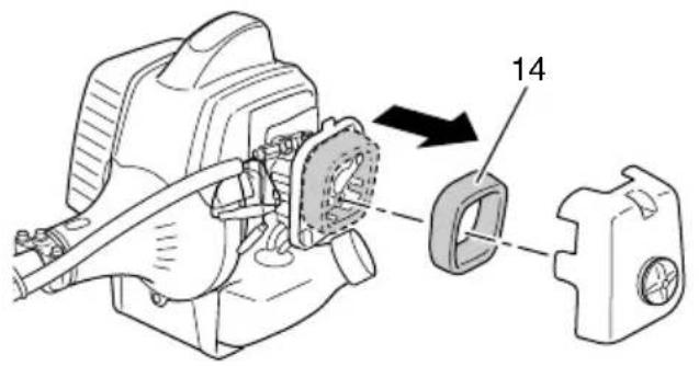 HiKOKI TCG 23ECP - Filtro de aire (Fig. 17) - 1