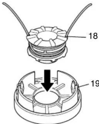 HiKOKI TCG 23ECP - Nylon line replacement - 4