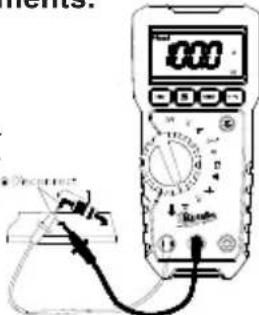 MILWAUKEE 221720 - ADANGER To avoid electrical shock: Never make measurement on a circuit in which voltage over AC600V exists. Do not use with the Battery Cover removed. Keep fingers behind the guards and away from test lead tips during measurements. - 1