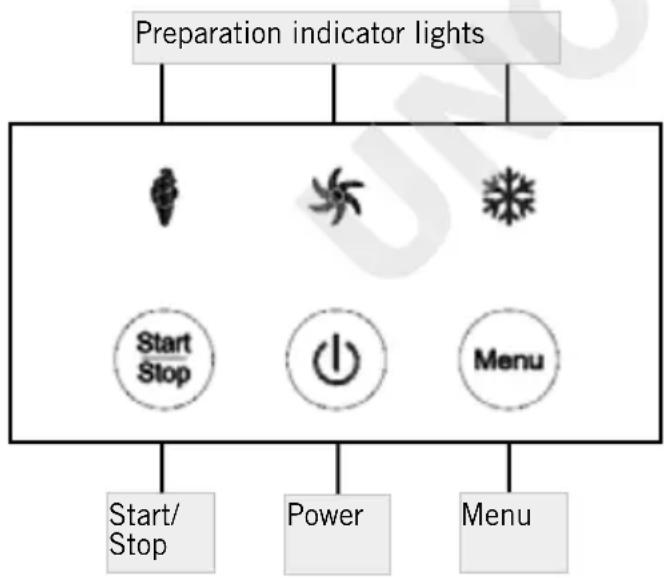 UNOLD Snow 48820 - DESCRIPTION OF THE BUTTONS - 1