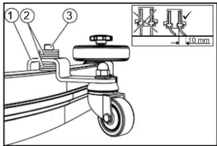 Kärcher BD 7075 W Classic Bp - Adjusting the height - 1