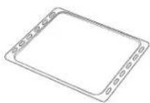 WHIRLPOOL WOS52ES4MW - Grille métallique Plateau d'égouttement Plaque de cuisson - 1