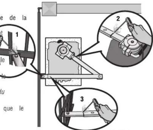 LIFT-MASTER HDLGARM - Fixation du bras de l'actionneur - 1